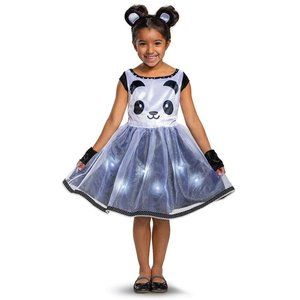 Disguise 4 Piece Light Up Panda Toddler Costume 2T New (Halloween/Dress Up)